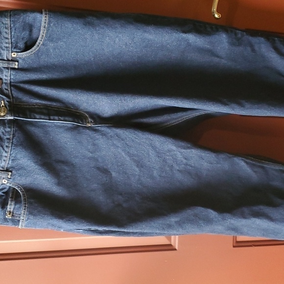 Land's End blue jeans relaxed fit traditional waist size 18P - Picture 1 of 11